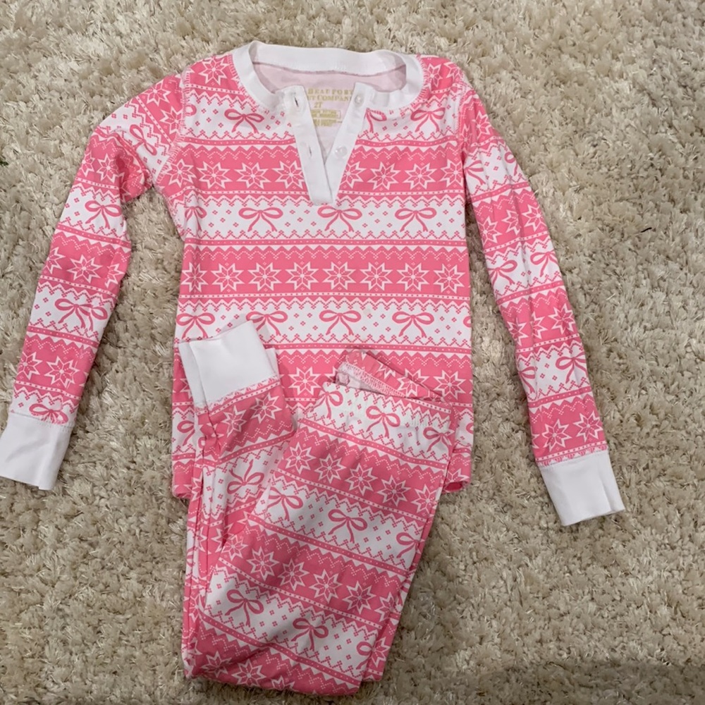 The Beaufort Bonnet Company Sara Jane's Sweet Dream Set Frosty Fairisle Size 2T